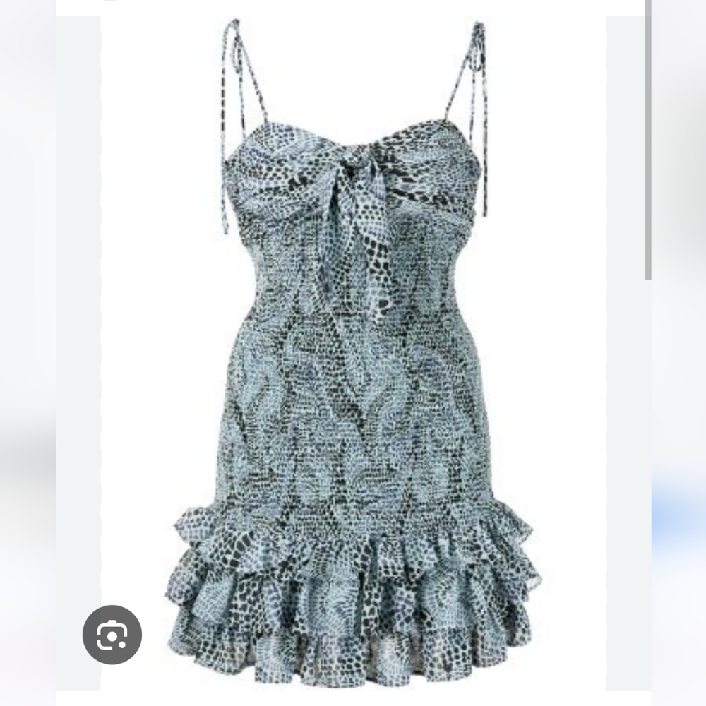Cinq à sept Edna blue mini dress